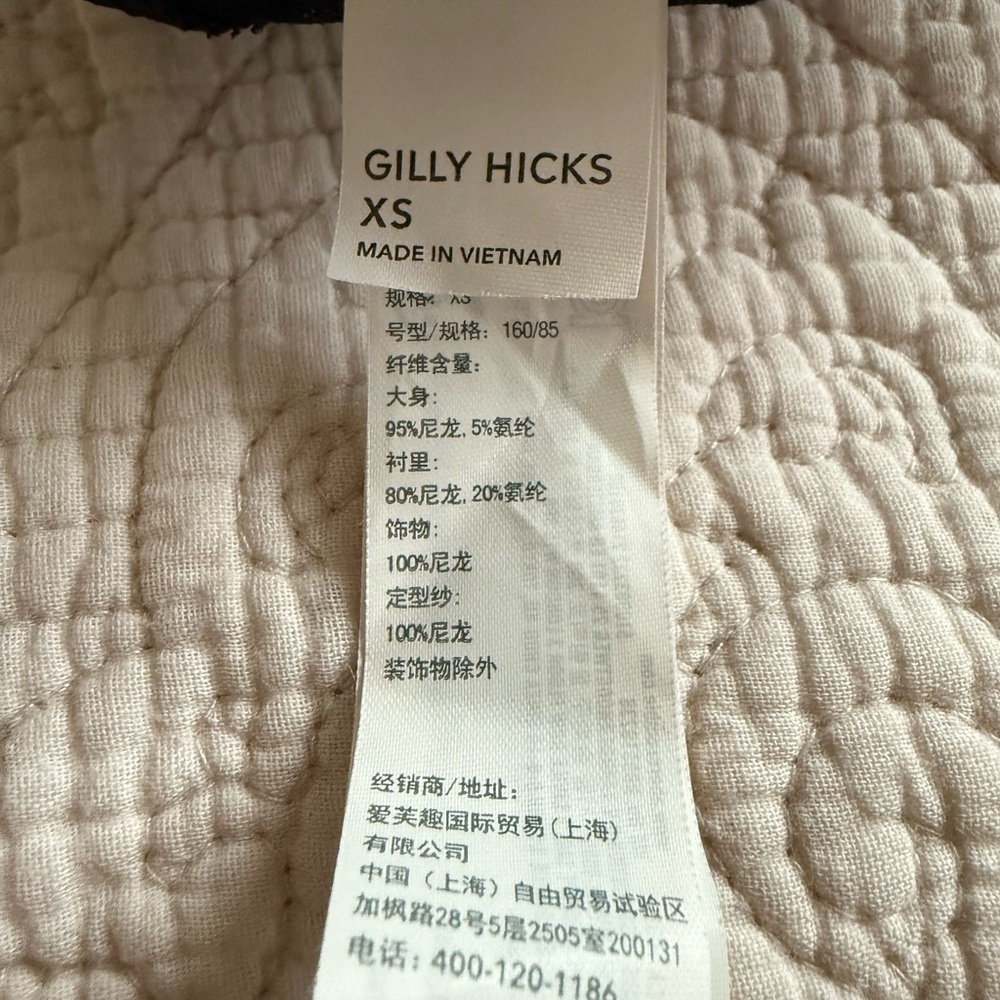 Gilly Hicks Black Heart Patterned Bustier Top size XS - Picture 5 of 5